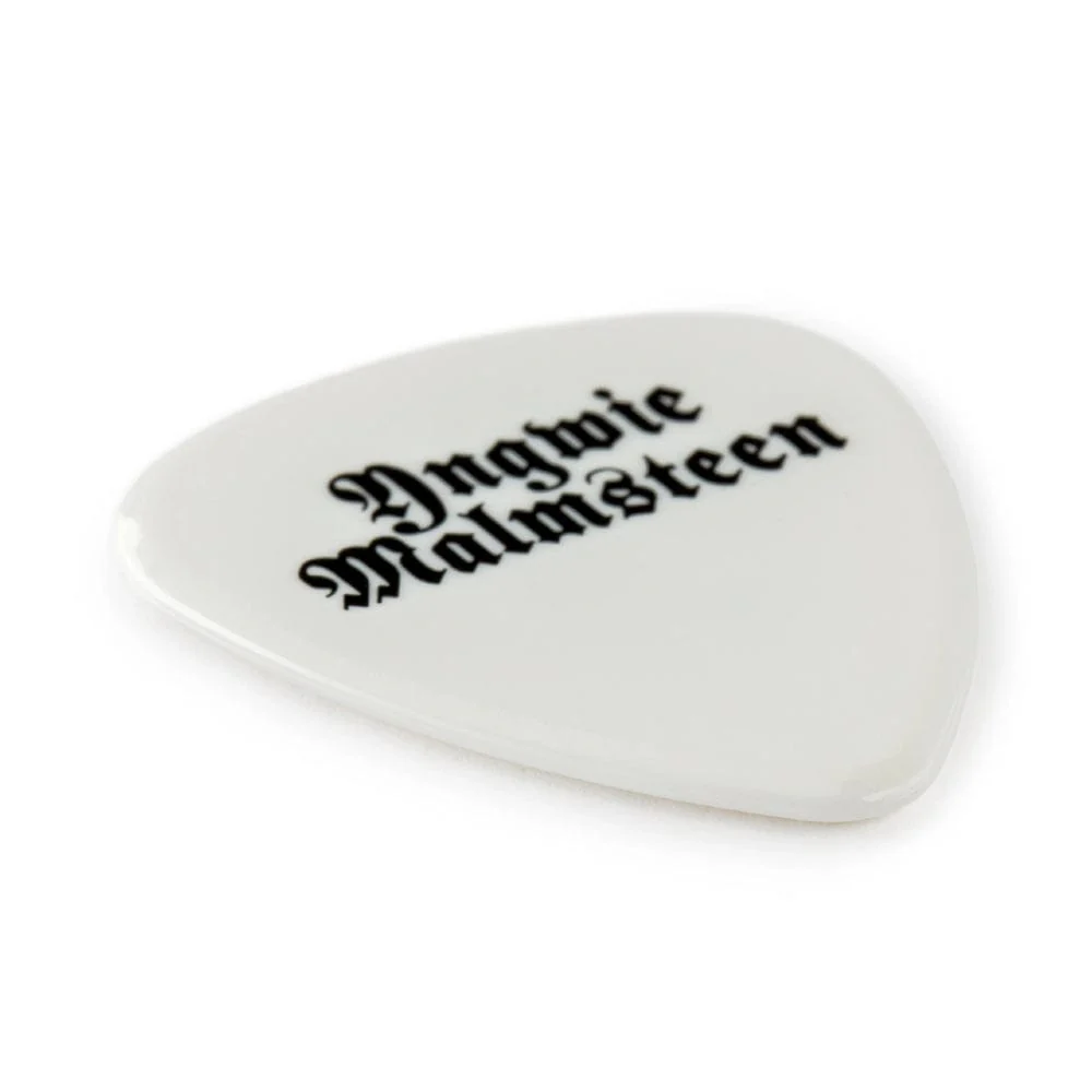 Dunlop Yngwie Malmsteen Custom Delrin Guitar Picks - Pack of  6 - 1.5mm White - Image 3