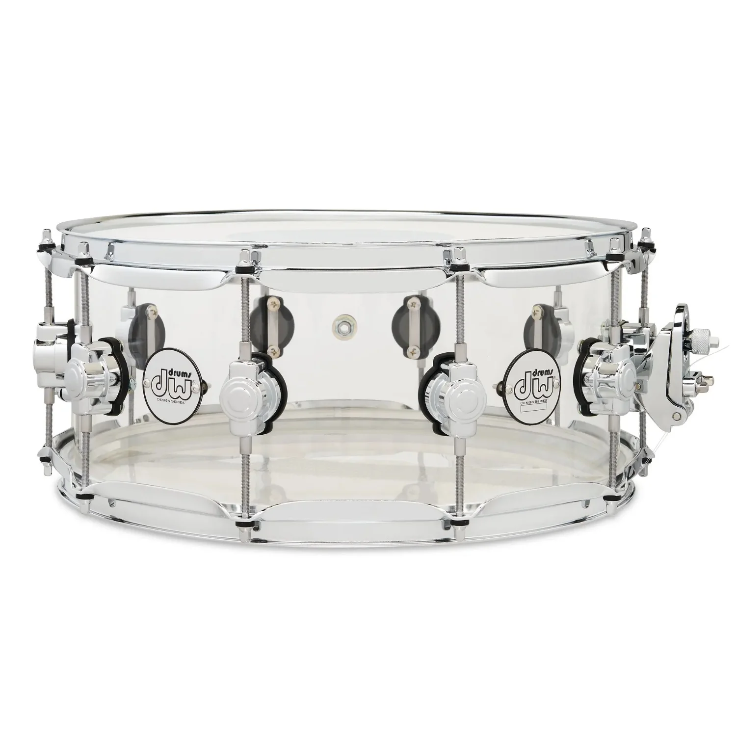 DW Drum Workshop DDAC0614SSCL 6x14"Design Series Acrylic Snare Drum