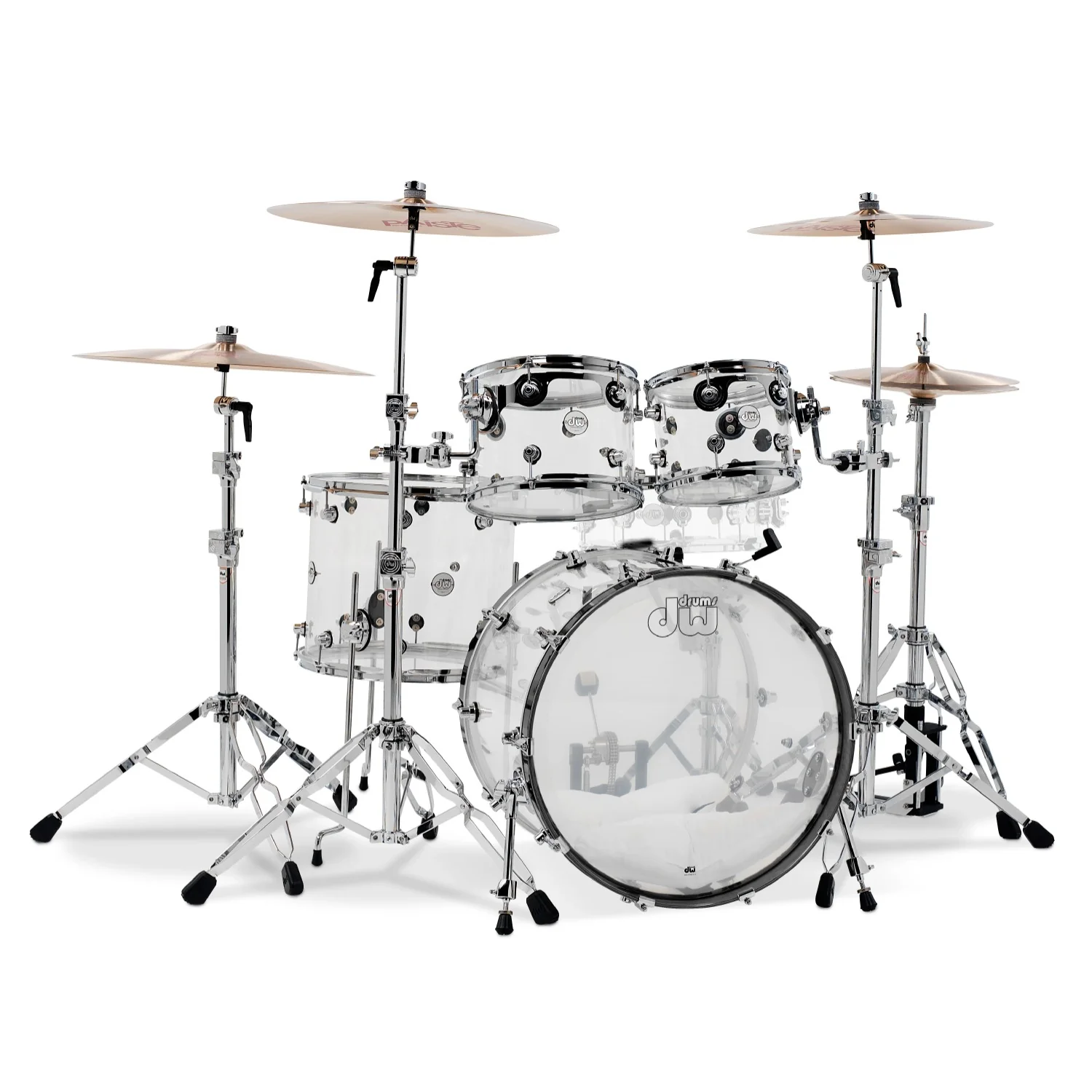 Dw Drum Workshop Design Series Acrylic 4-Piece Shell Pack Acoustic Drum Kits