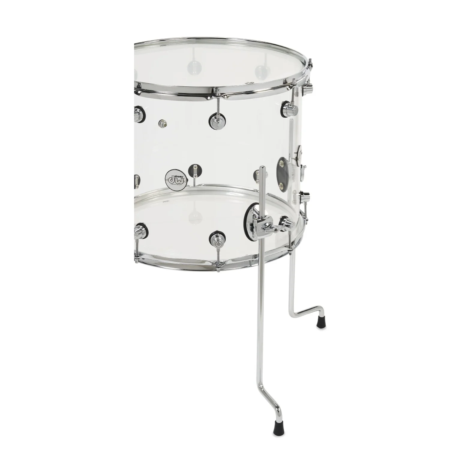Dw Drum Workshop Design Series Acrylic 4-Piece Shell Pack Acoustic Drum Kits - Image 7