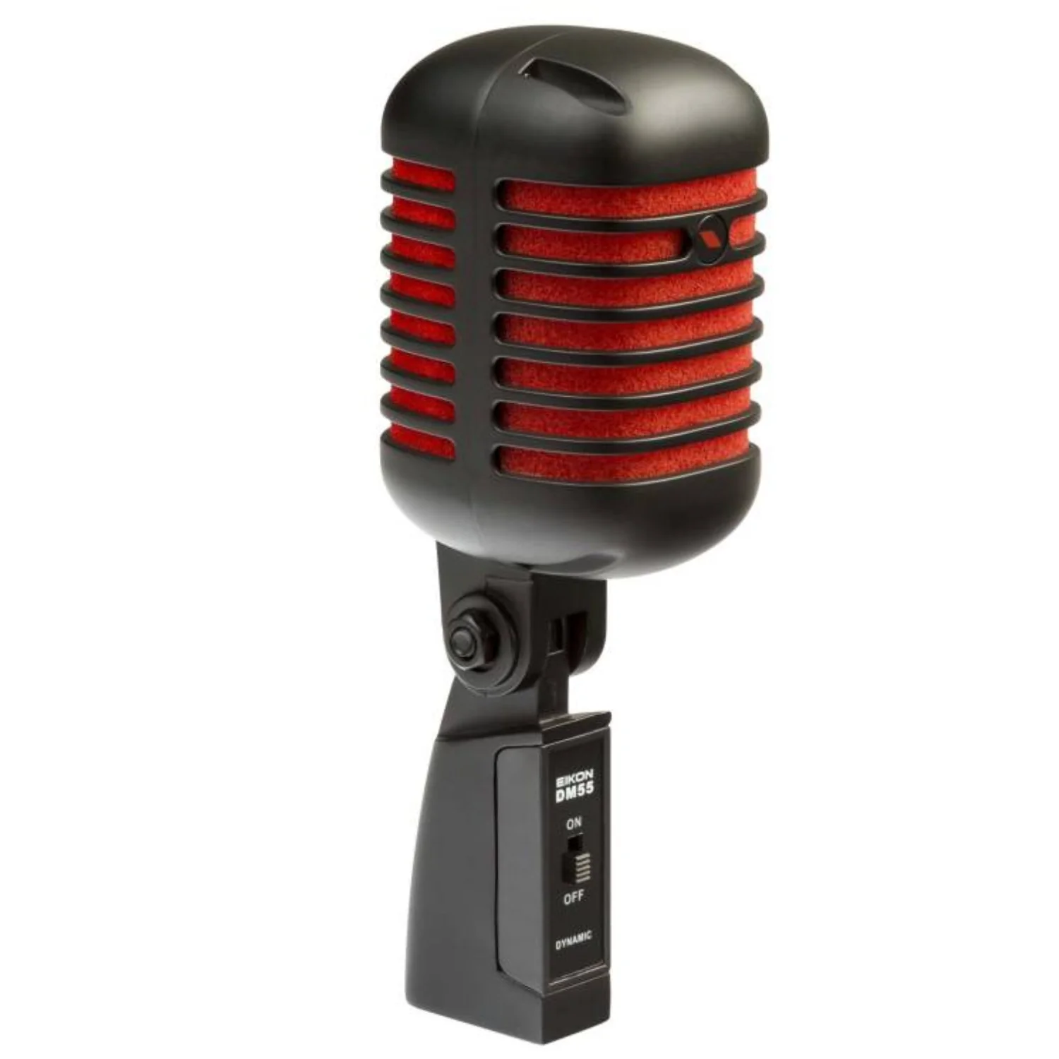 Eikon Audio DM55V2RDBK “VINTAGE” Professional Vocal Dynamic Microphone – Satin Black And Red - Image 2