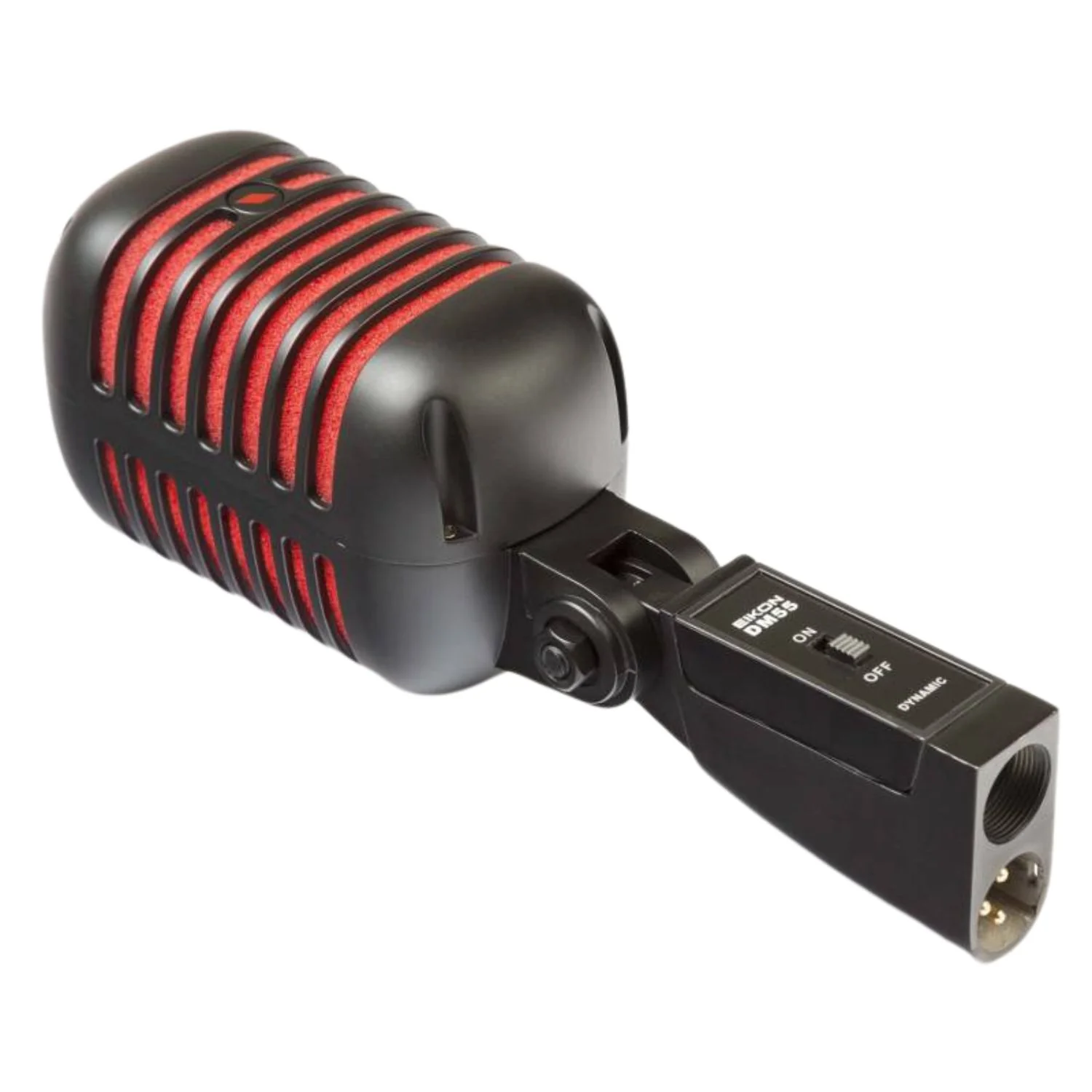 Eikon Audio DM55V2RDBK “VINTAGE” Professional Vocal Dynamic Microphone – Satin Black And Red - Image 4