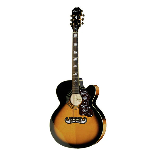 Epiphone EJ-200CE Cutaway Electro Acoustic Guitar - Vintage Sunburst