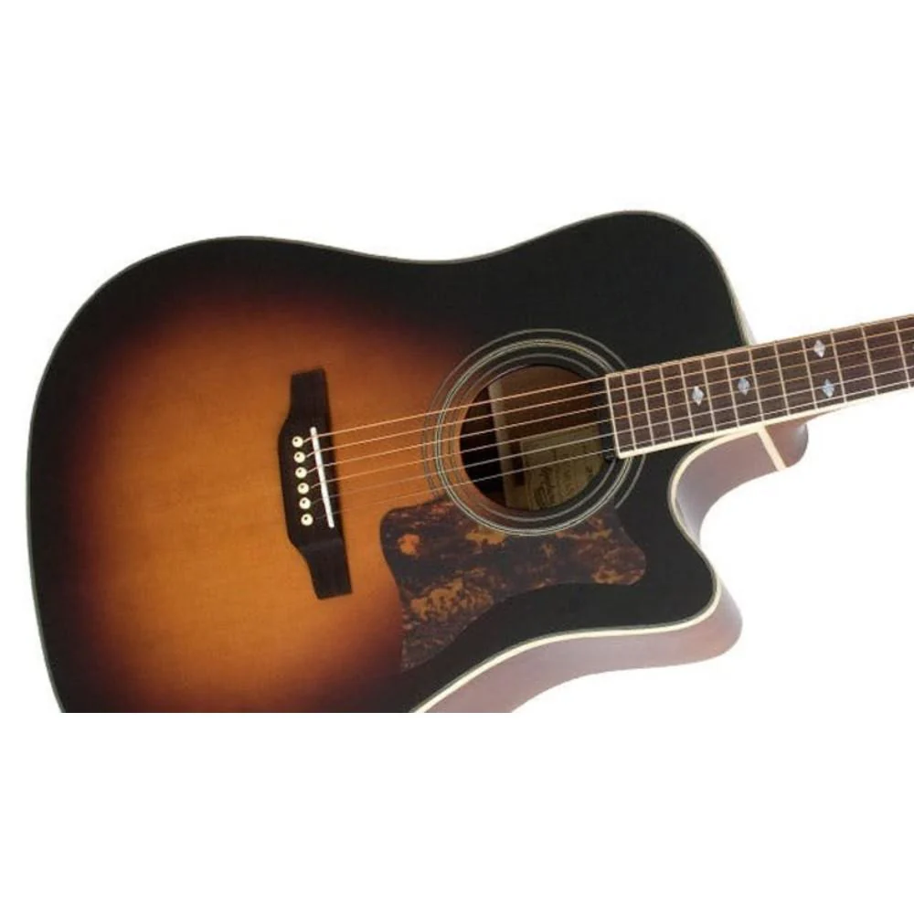 Epiphone Masterbilt DR-500MCE Electro Acoustic Guitar- Vintage Sunburst - Image 3