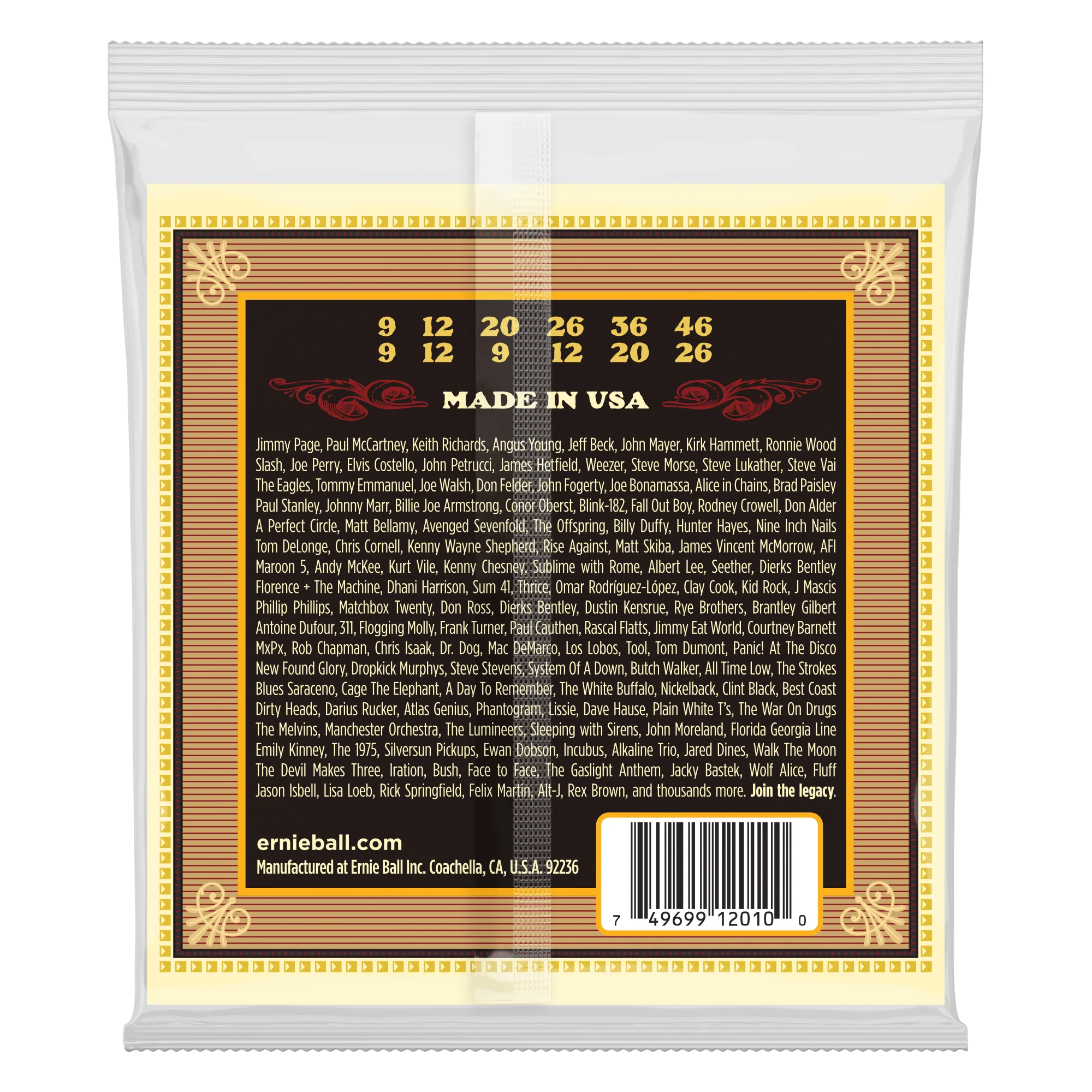Ernie Ball 2010 Earthwood 80/20 Bronze 12String Acoustic Strings-Light - Image 2
