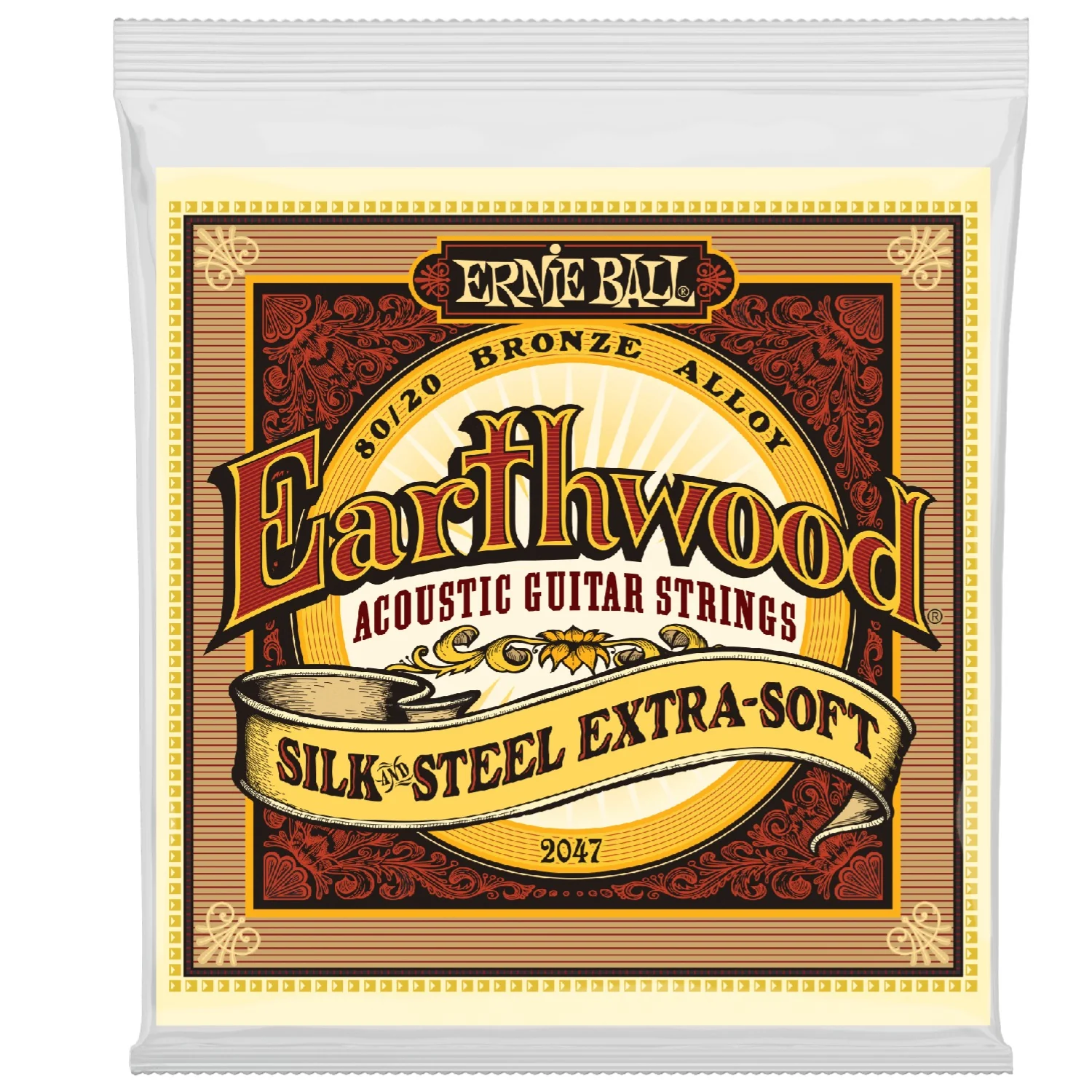 Ernie Ball 2047 Earthwood Silk & Steel Extra Soft Acoustic Set
