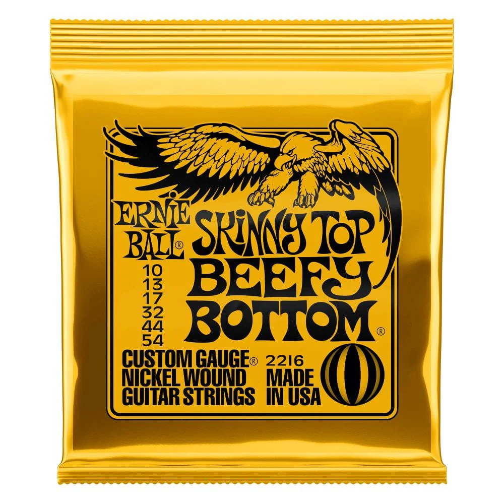 Ernie Ball 2216 Skinny Top Beefy Bottom Slinky Nickel Wound Electric Guitar Strings 10-54