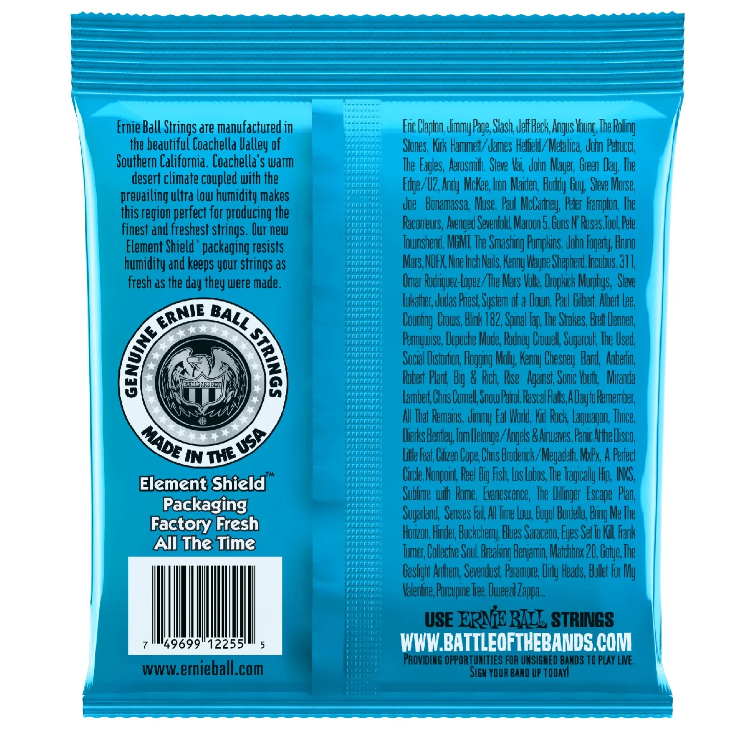 Ernie Ball 2255 Classic Rock N Roll Extra Slinky Pure Nickel 8-38 Electric Guitar String Set - Image 2
