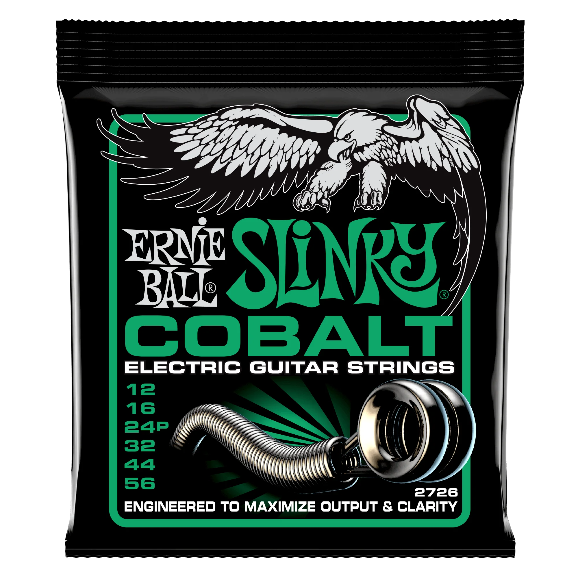 Ernie Ball 2726 Cobalt Not Even Slinky Electric Guitar Strings- 12-56