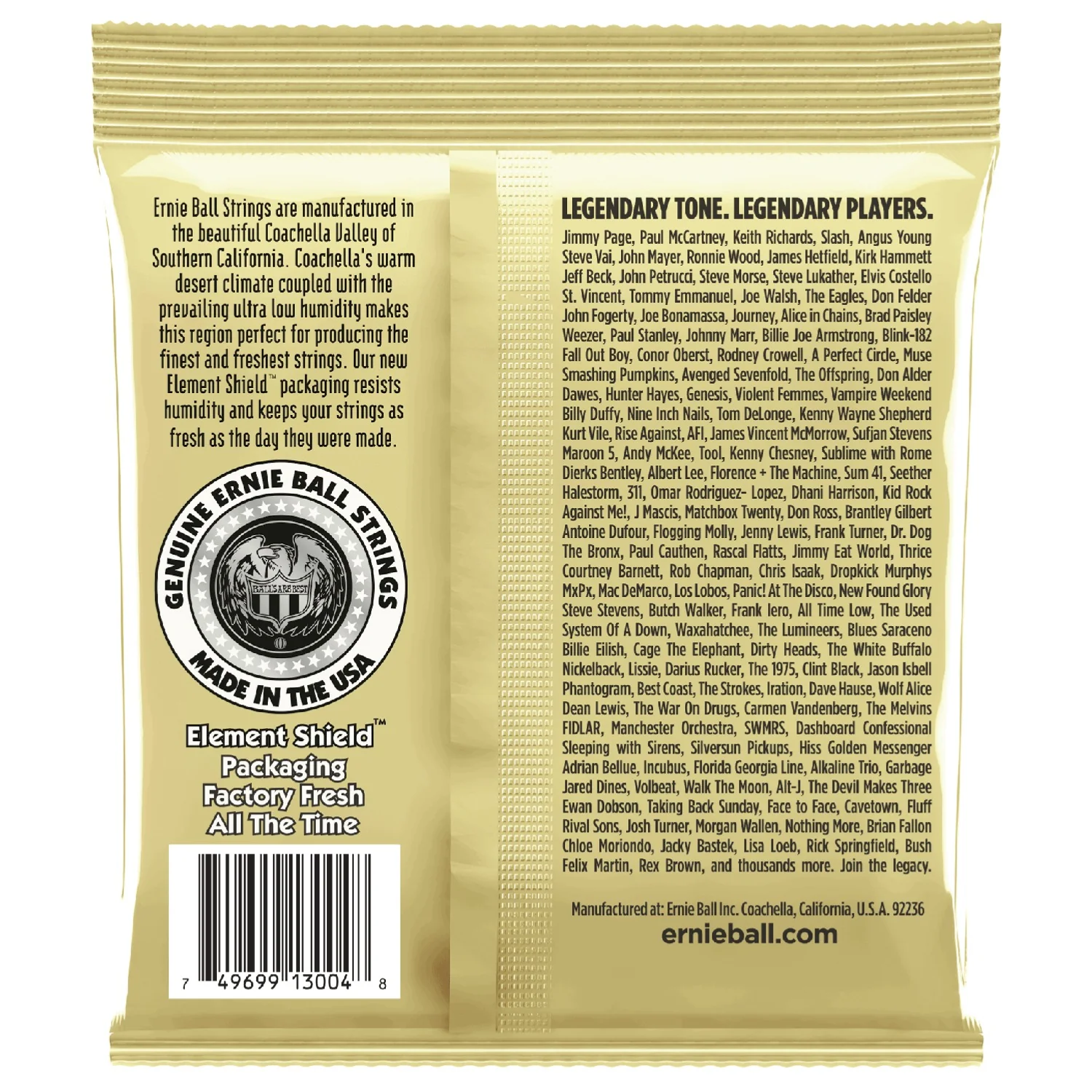 Ernie Ball 3004 Earthwood Light 80/20 Bronze Acoustic Guitar Strings 3 Pack 11-52 - Image 2