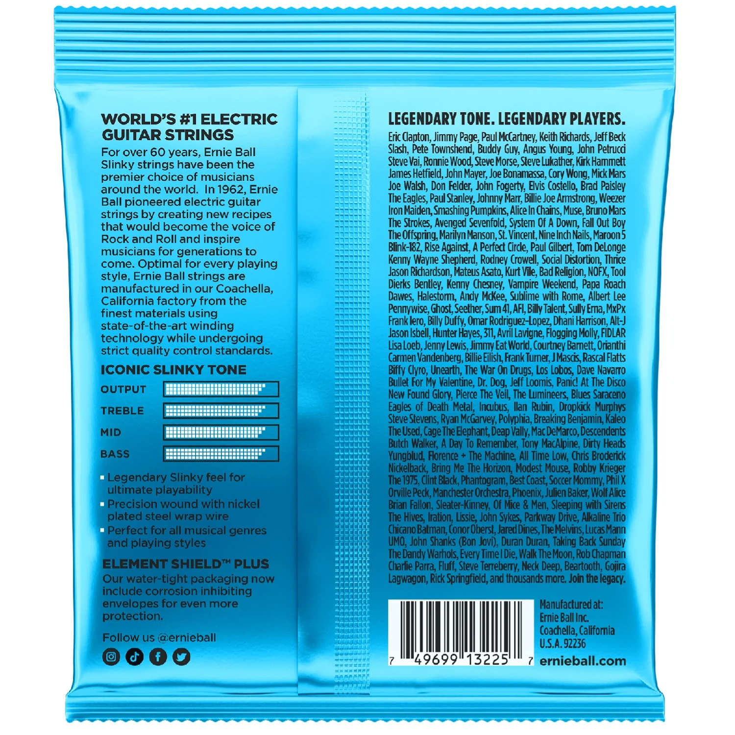 Ernie Ball 3225 Extra Slinky Nickel Wound Electric Guitar Strings 3 Pack - .8-.38 - Image 2