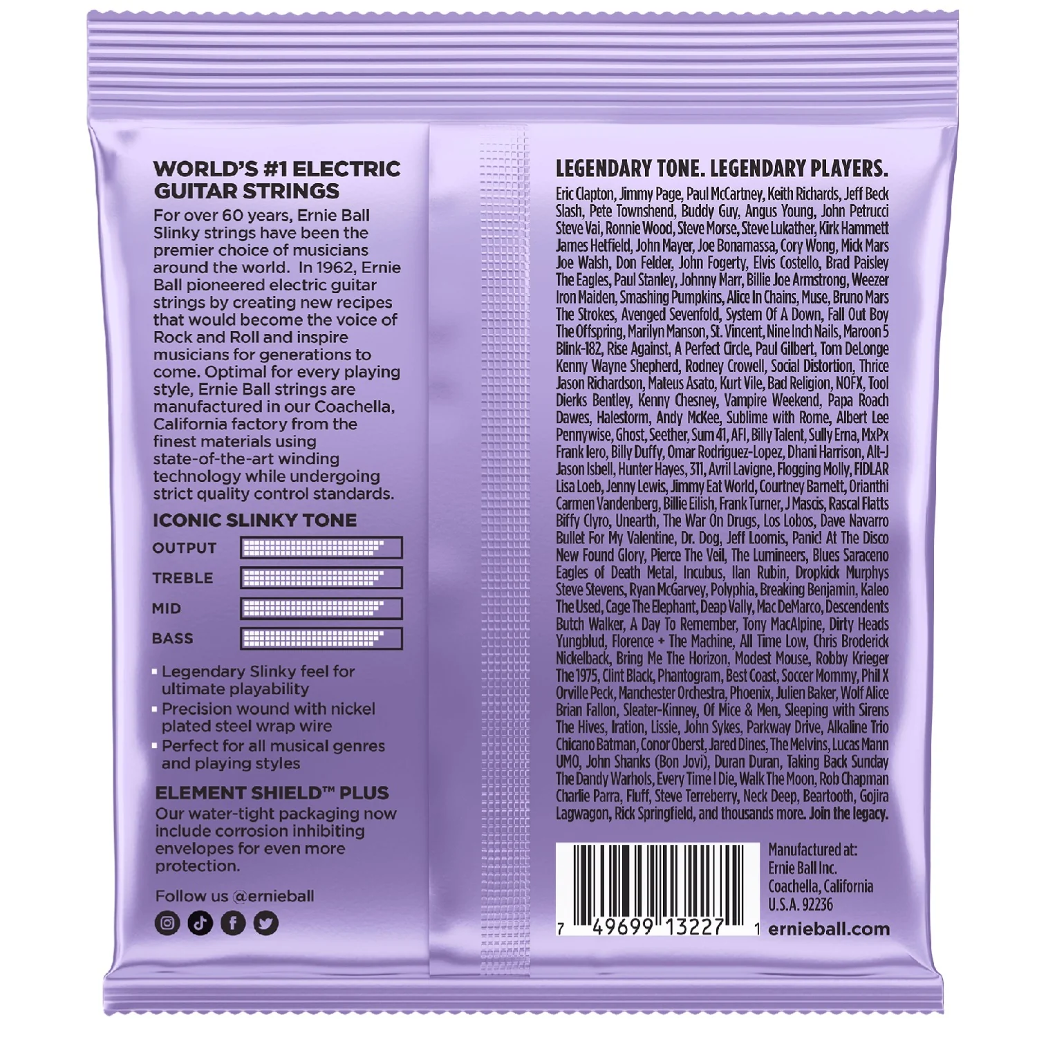 Ernie Ball 3227 Ultra Slinky Nickel Wound Electric Guitar Strings 3 Pk - .10-.48 - Image 2