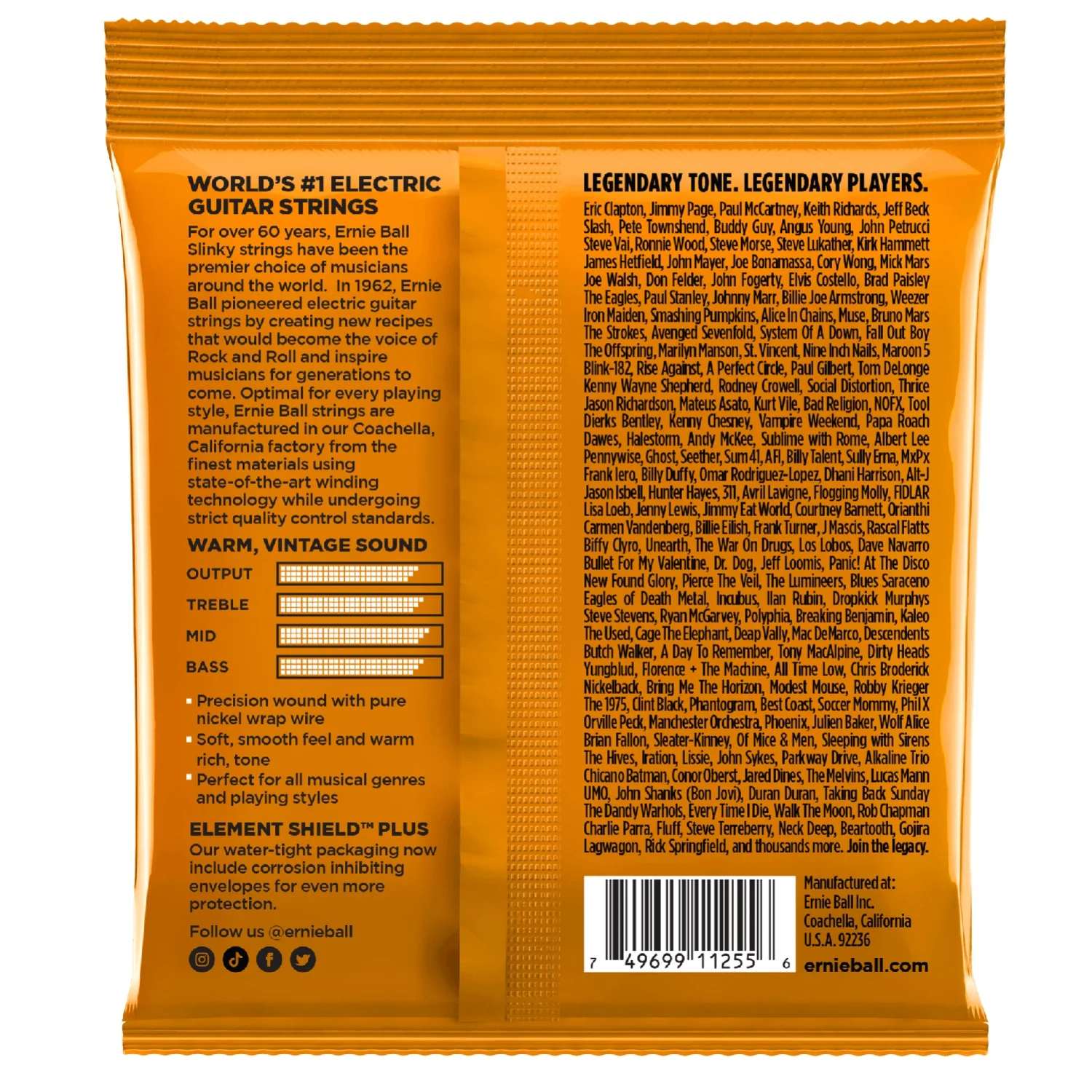 Ernie Ball 3252 Hybrid Slinky Classic Pure Nickel Electric Guitar Strings - Pack of 3 - .9-.46 - Image 2