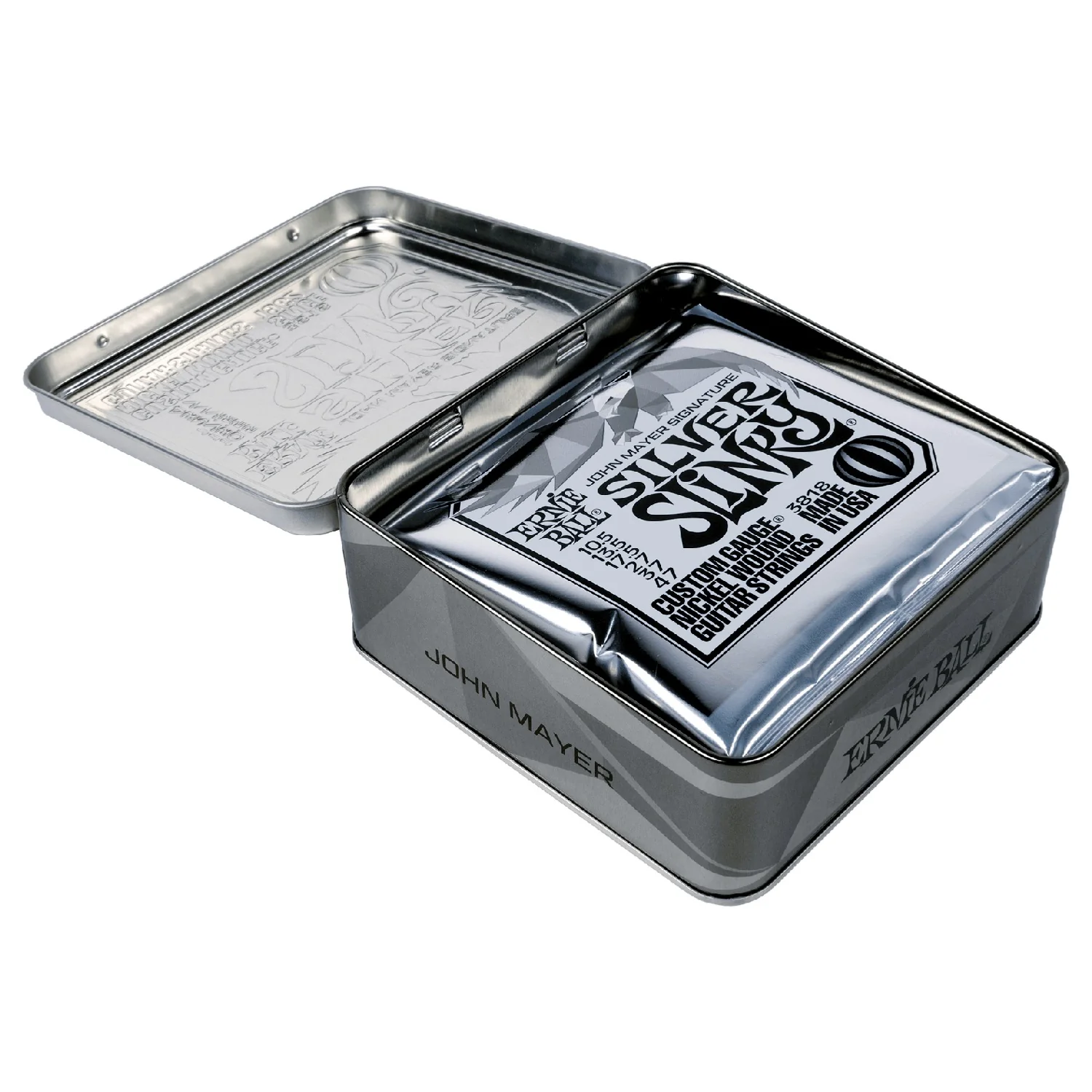 Ernie Ball 3818 John Mayer Silver Slinky Signature Electric Guitar Strings - Image 4
