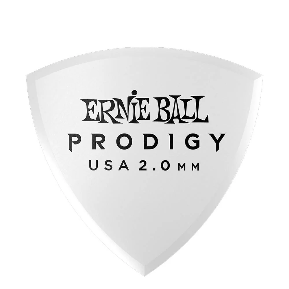 Ernie Ball 9337 White Shield Prodigy Guitar Picks - Pack of 6 - 2.0mm