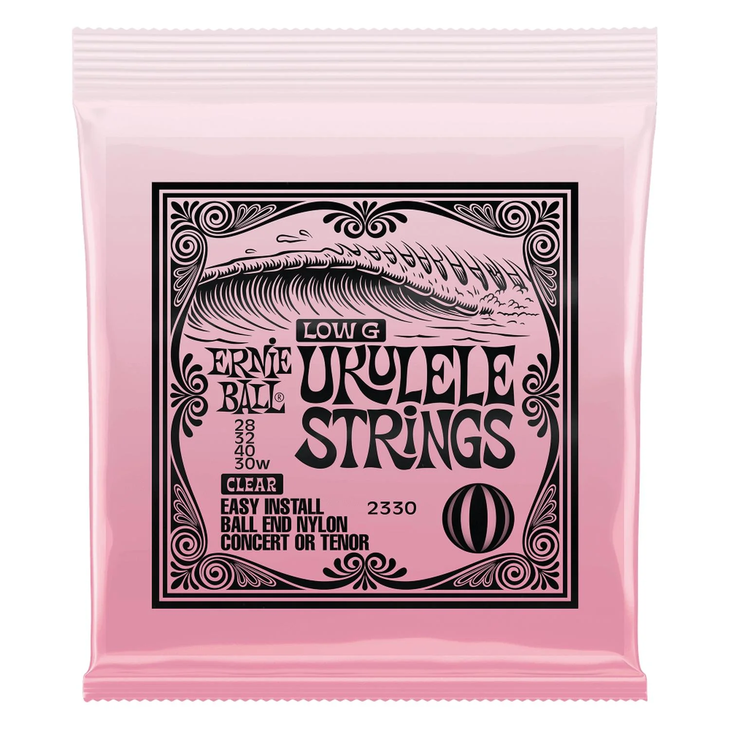 Ernie Ball Concert & Tenor Wound G Nylon Ball End Ukulele Strings - Image 3