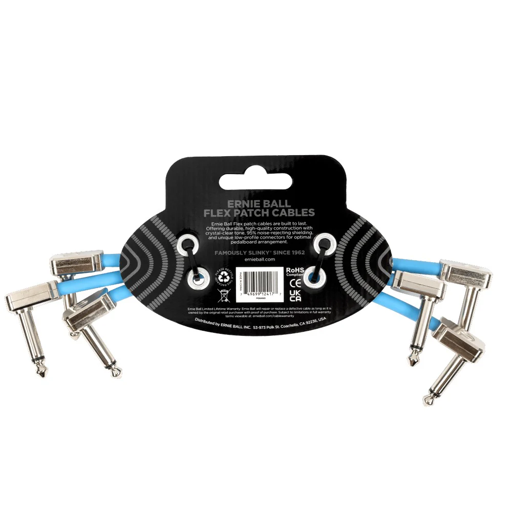 Ernie Ball Flex Patch Cable - Pack of 3 - Image 15