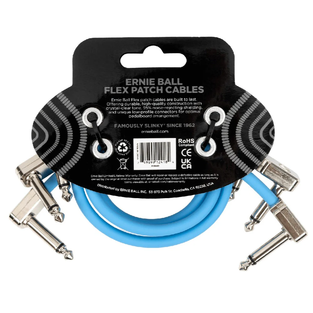 Ernie Ball Flex Patch Cable - Pack of 3 - Image 16
