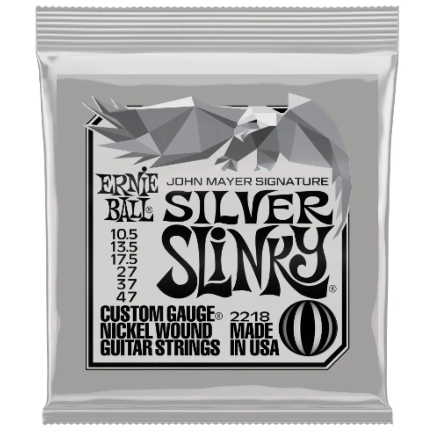Ernie Ball John Mayer Silver Slinky Nickel Electric Guitar String - 10.5-47