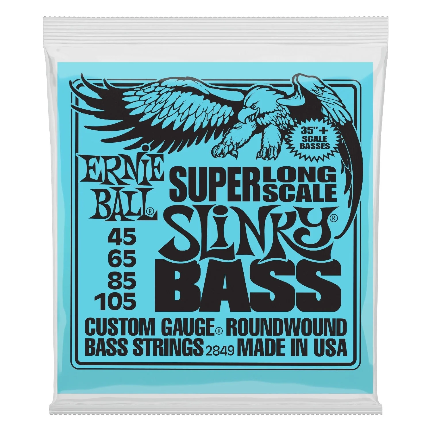 Ernie Ball Super Long Scale Slinky Electric Bass Guitar String - Image 2