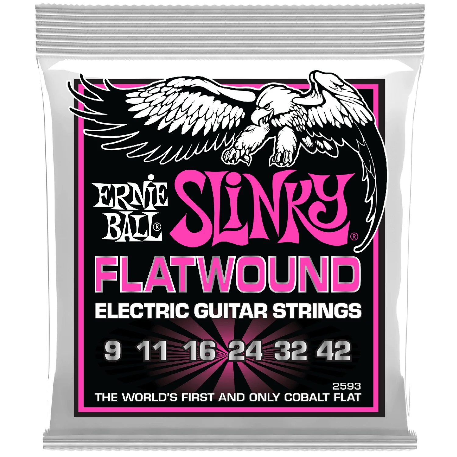 Ernie Ball Super Slinky Flatwound Electric Guitar Strings - 09-42