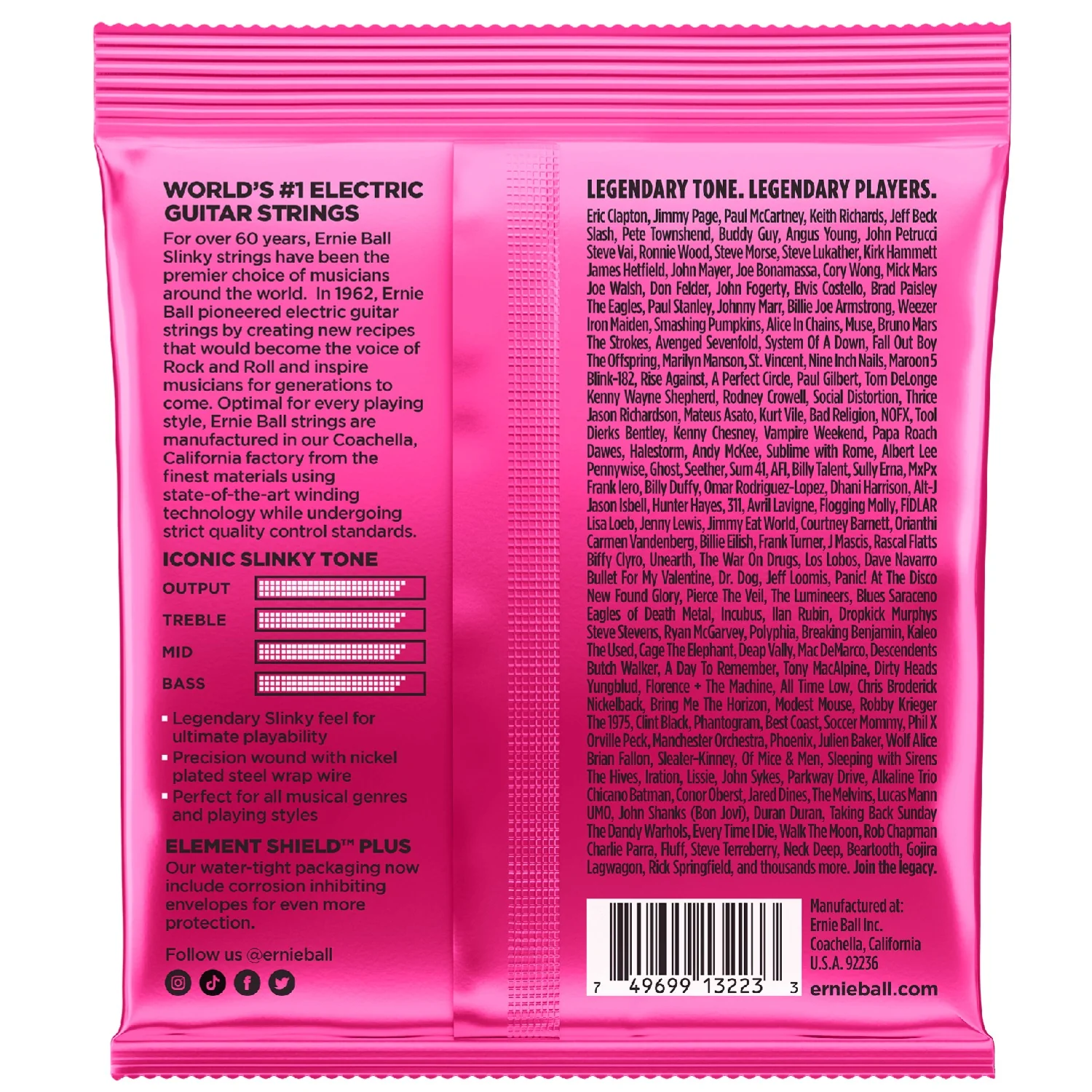 Ernie Ball Super Slinky Nickel Wound Electric Guitar Strings 3 Pack 9-42 - Image 2