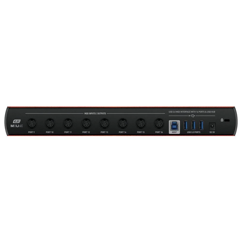 ESI M8U eX 16-Port USB 3.0 MIDI Interface with USB Hub - Image 3
