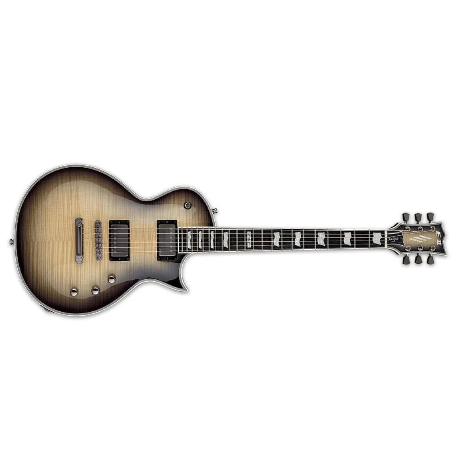 ESP E-II Eclipse Full Thickness 6 String Electric Guitar  - Black Natural Burst