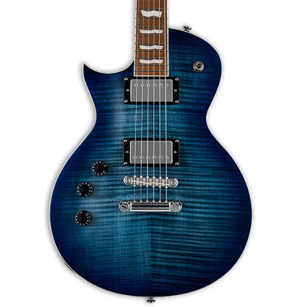 ESP EC 256FM LH 6 String Left Hand Electric Guitar - Cobalt Blue - Image 3