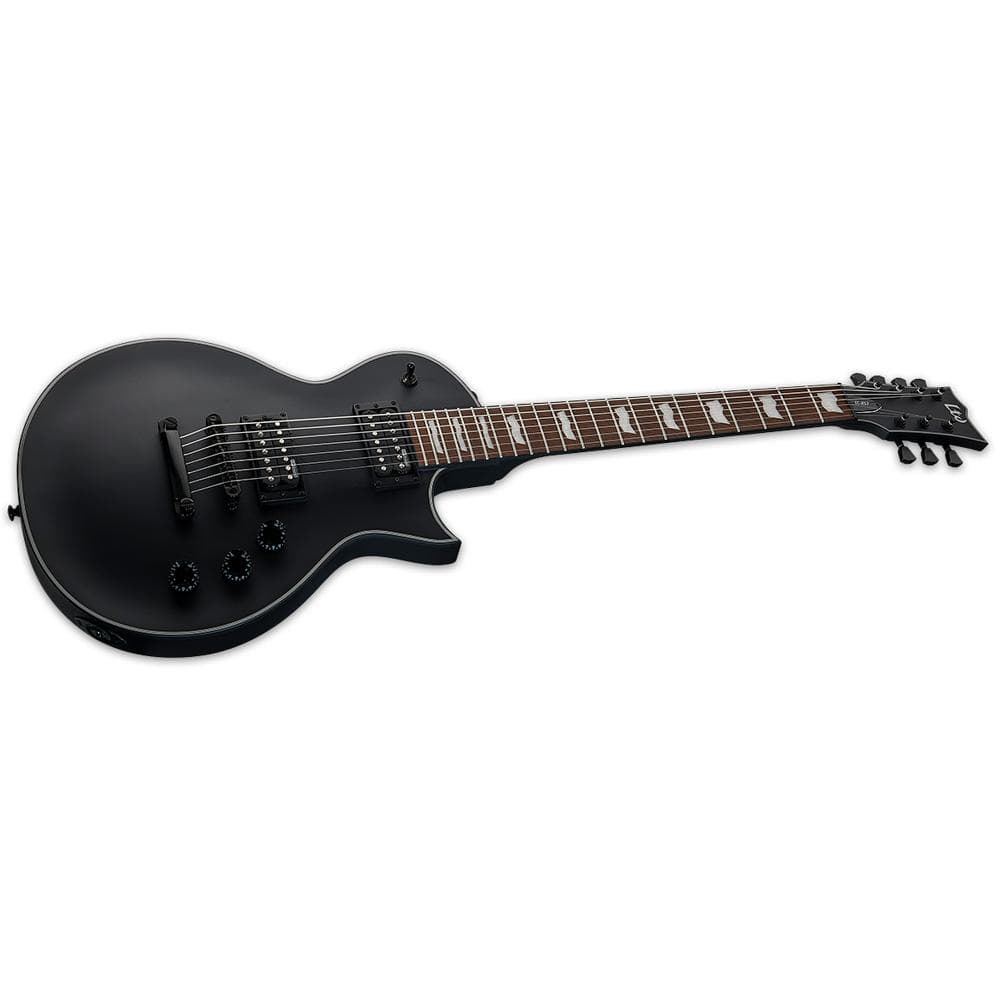 ESP EC-257 7 String Electric Guitar - Black Satin - Image 3