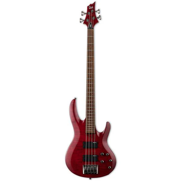 ESP LTD B-204FM 4-String Bass Guitar - See Thru Red
