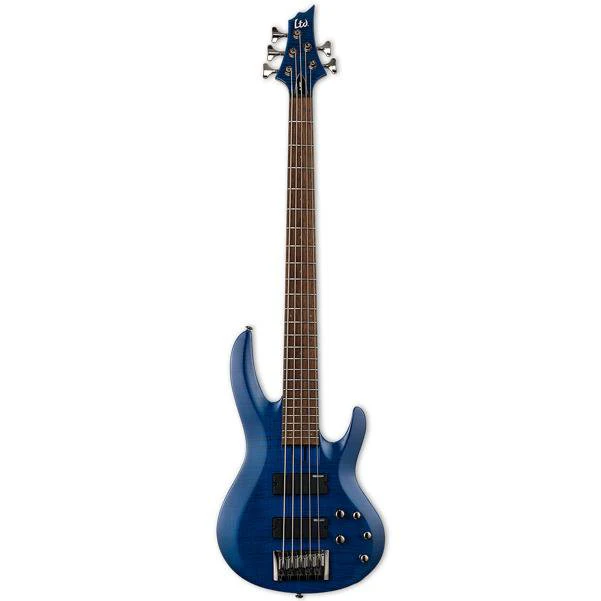 ESP LTD B-205FM 5-String Bass Guitar - See Thru Blue