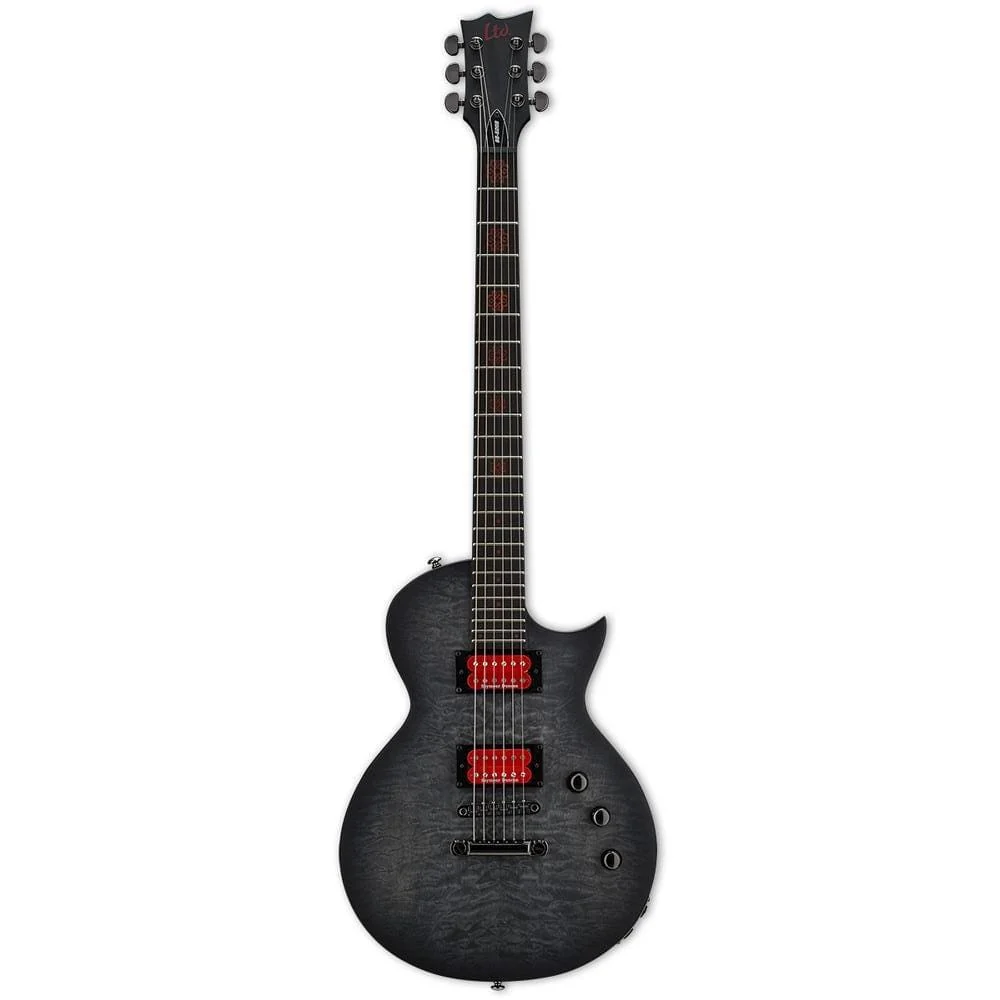 ESP LTD BB-600 BARITONE Electric Guitar - See Thru Black Sunburst Satin