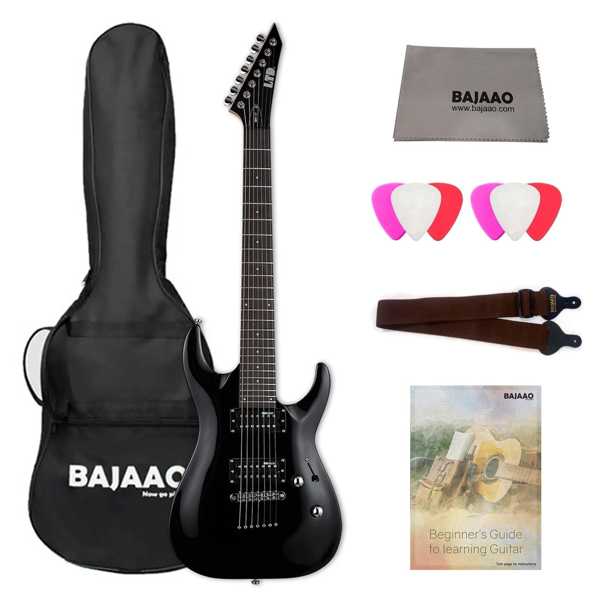 ESP LTD M-10-FR Electric Guitar With Gigbag, Polishing Cloth, Strap, Picks & Ebook