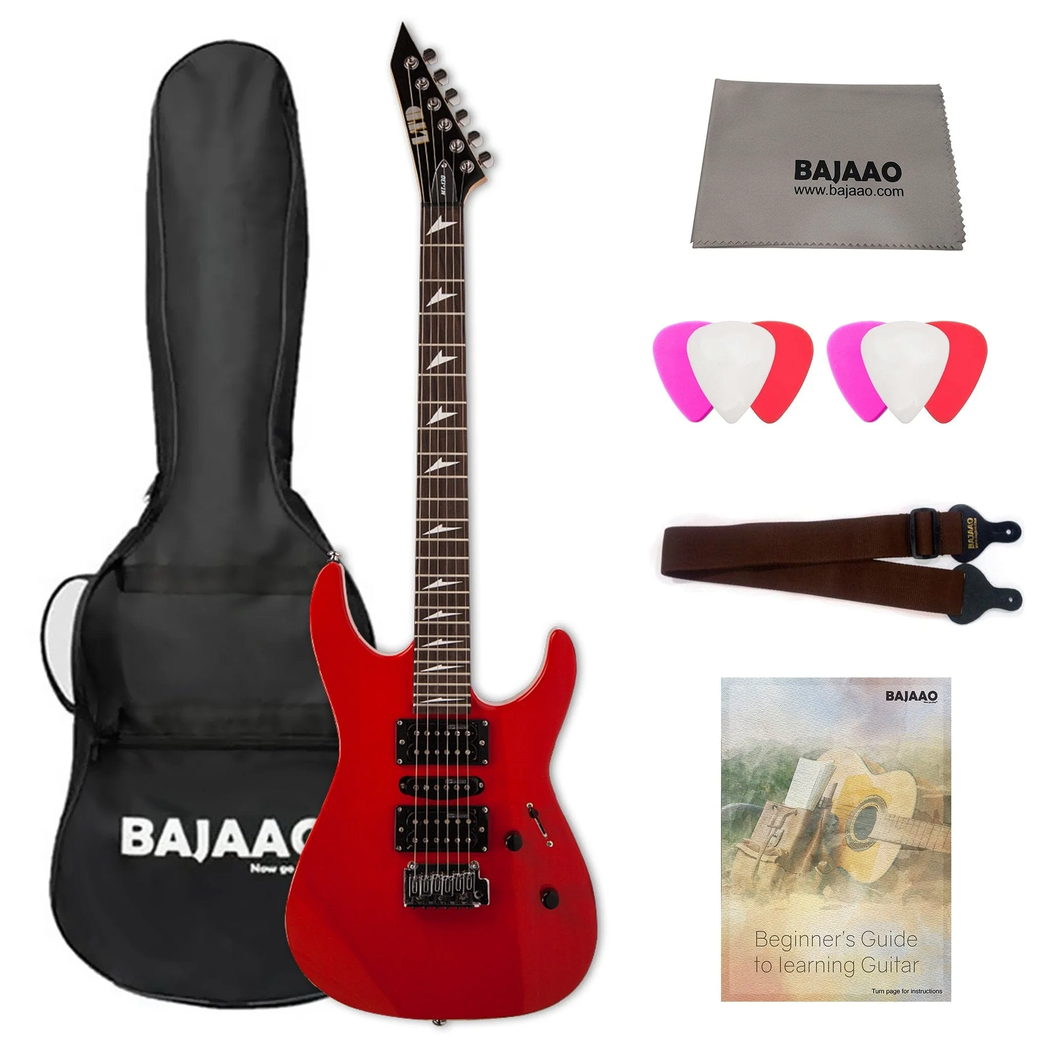 ESP LTD MT-130 6-String Electric Guitar with Gigbag, Cloth, Picks, Strap & Ebook
