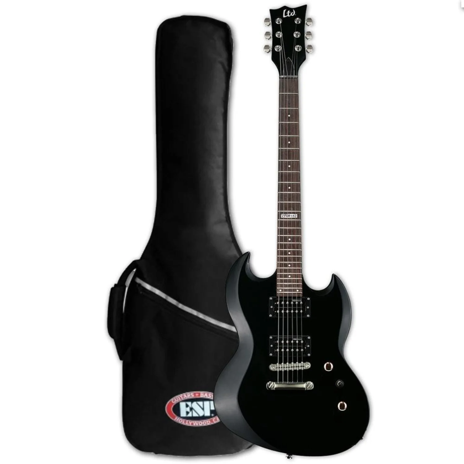ESP LTD Viper-10 Electric Guitar - Black - Image 3