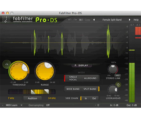 FabFilter Pro-DS De-Esser – Professional Audio Software & Plugin - Image 2