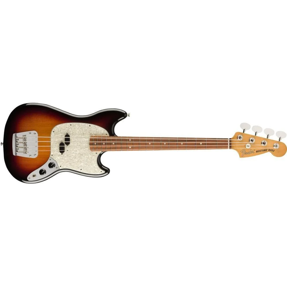Fender Vintera 60's Mustang Electric Bass Guitar - 3-Color Sunburst