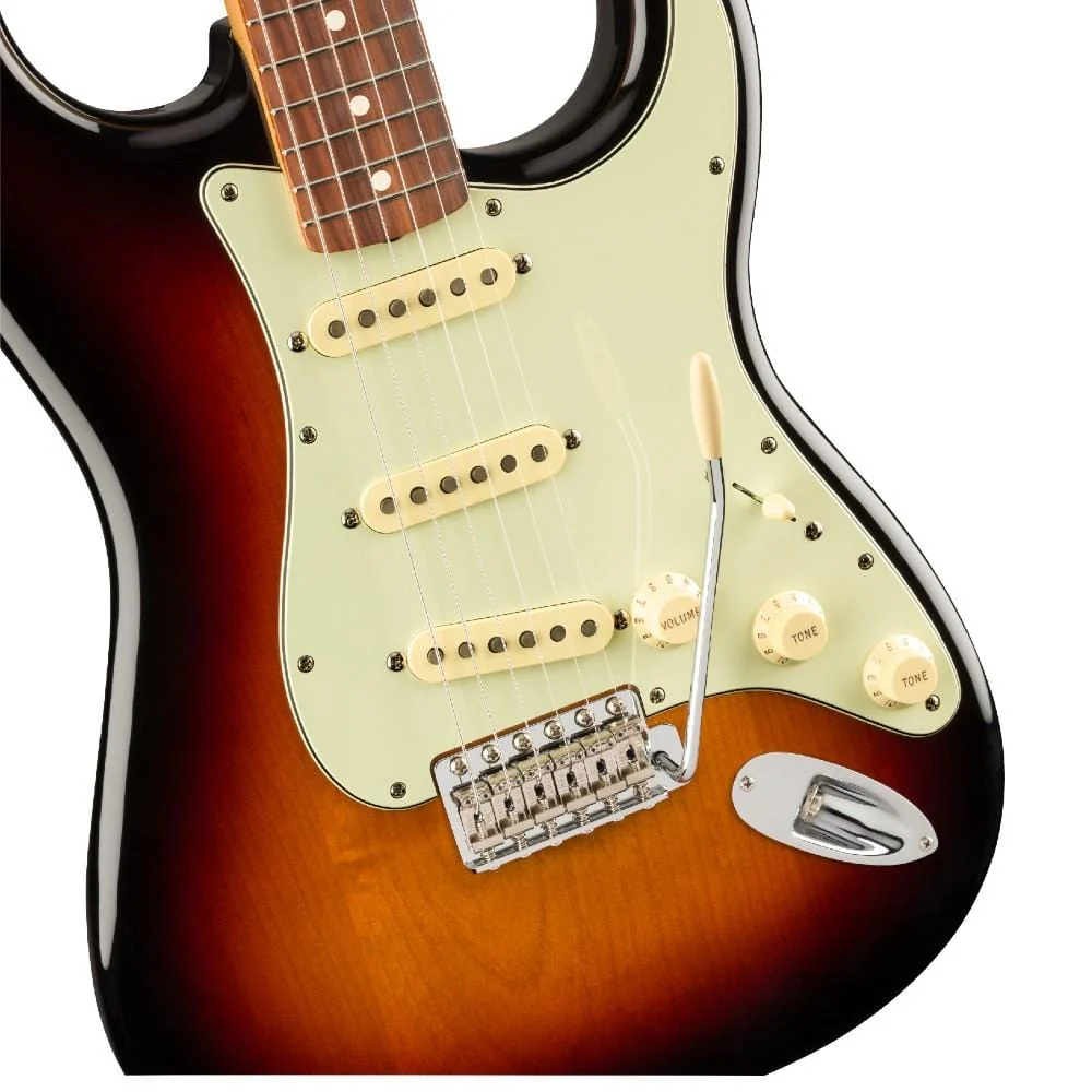 Fender Vintera '60s Stratocaster Electric Guitar - Pau Ferro- 3-Color Sunburst - Image 3