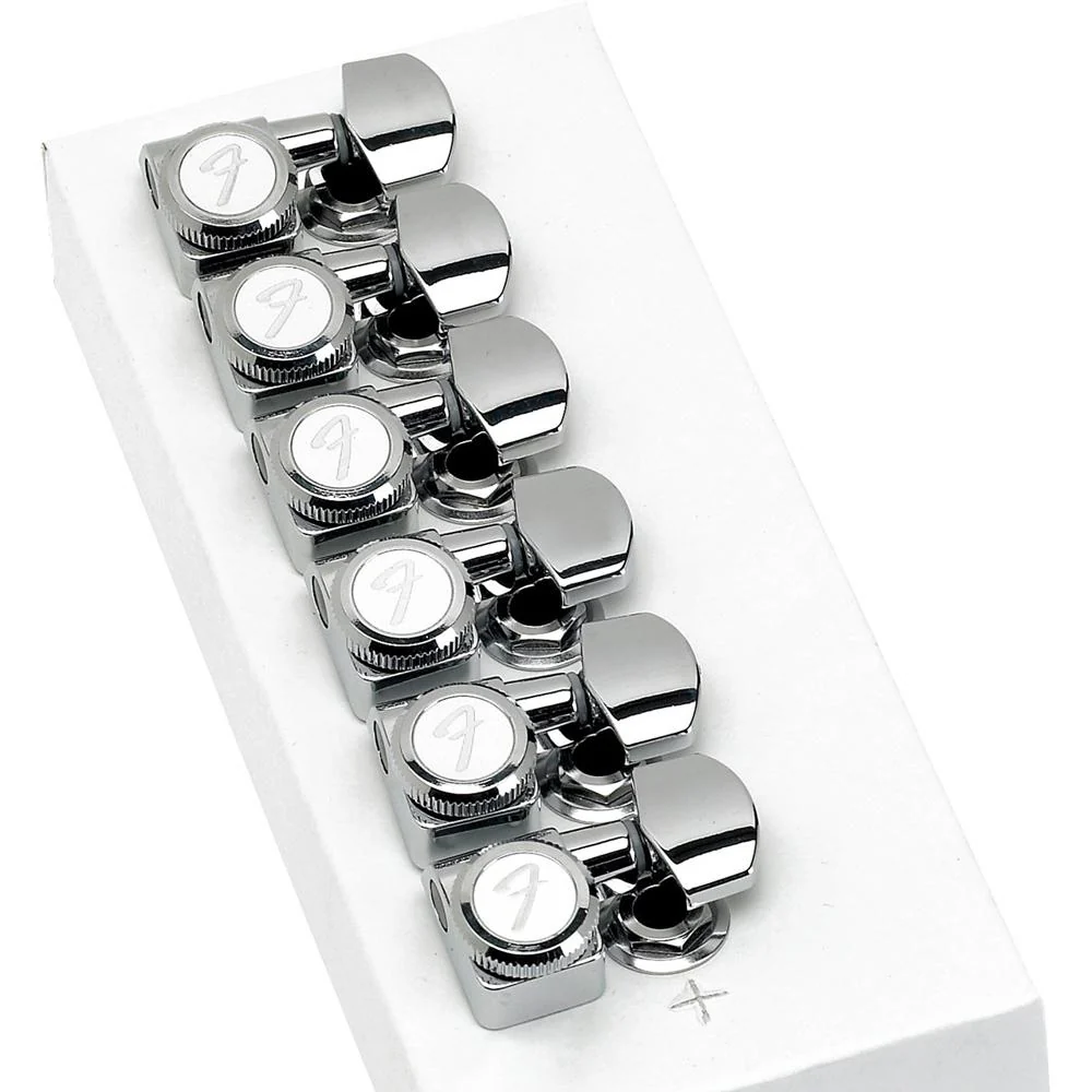 Fender 0990818100 Locking Stratocaster - Telecaster Tuning Machines - Polished Chrome