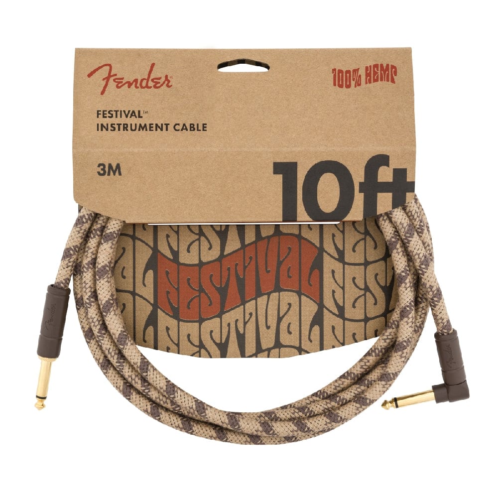 Fender 10ft Angled Festival Hemp Instrument Cables - Image 2