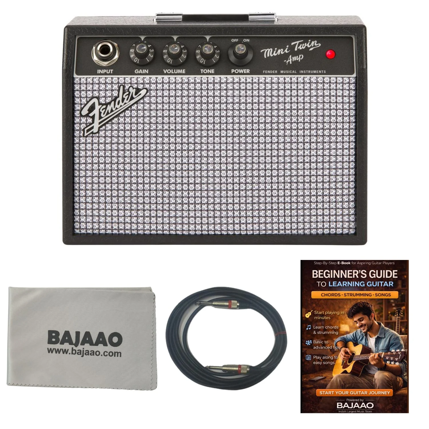 Fender Mini 65 Twin-Amp Guitar Amplifier - Image 7