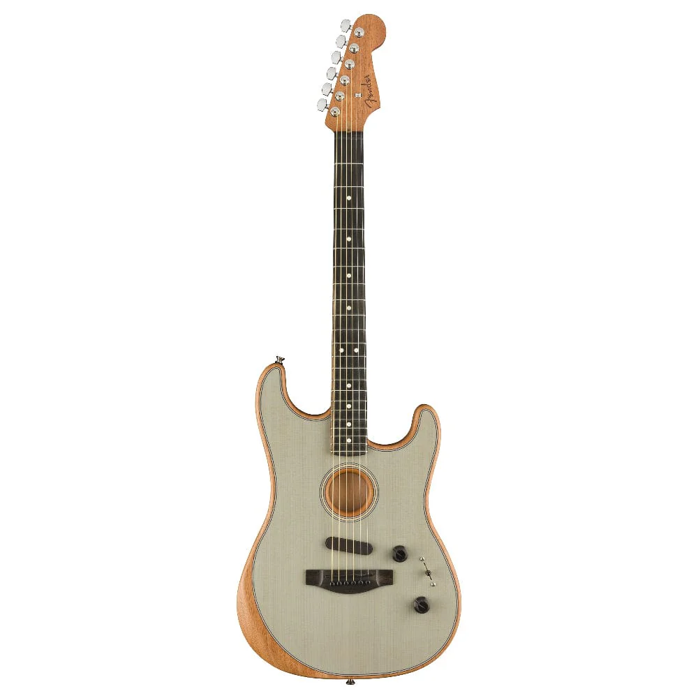 Fender Acoustasonic Stratocaster 6-Strings Electro Acoustic Guitar With Gig Bag - Image 29