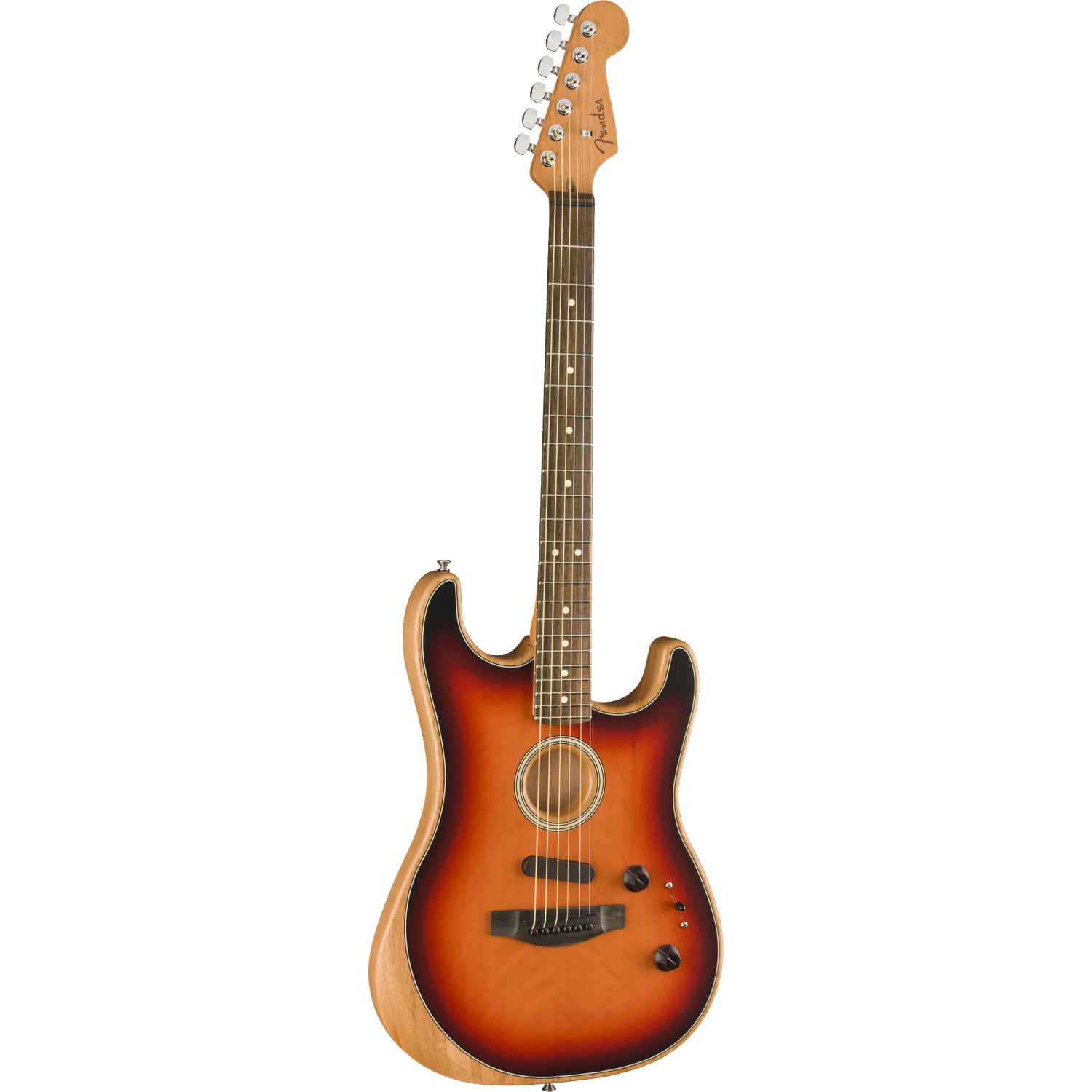 Fender Acoustasonic Stratocaster 6-Strings Electro Acoustic Guitar With Gig Bag - Image 3