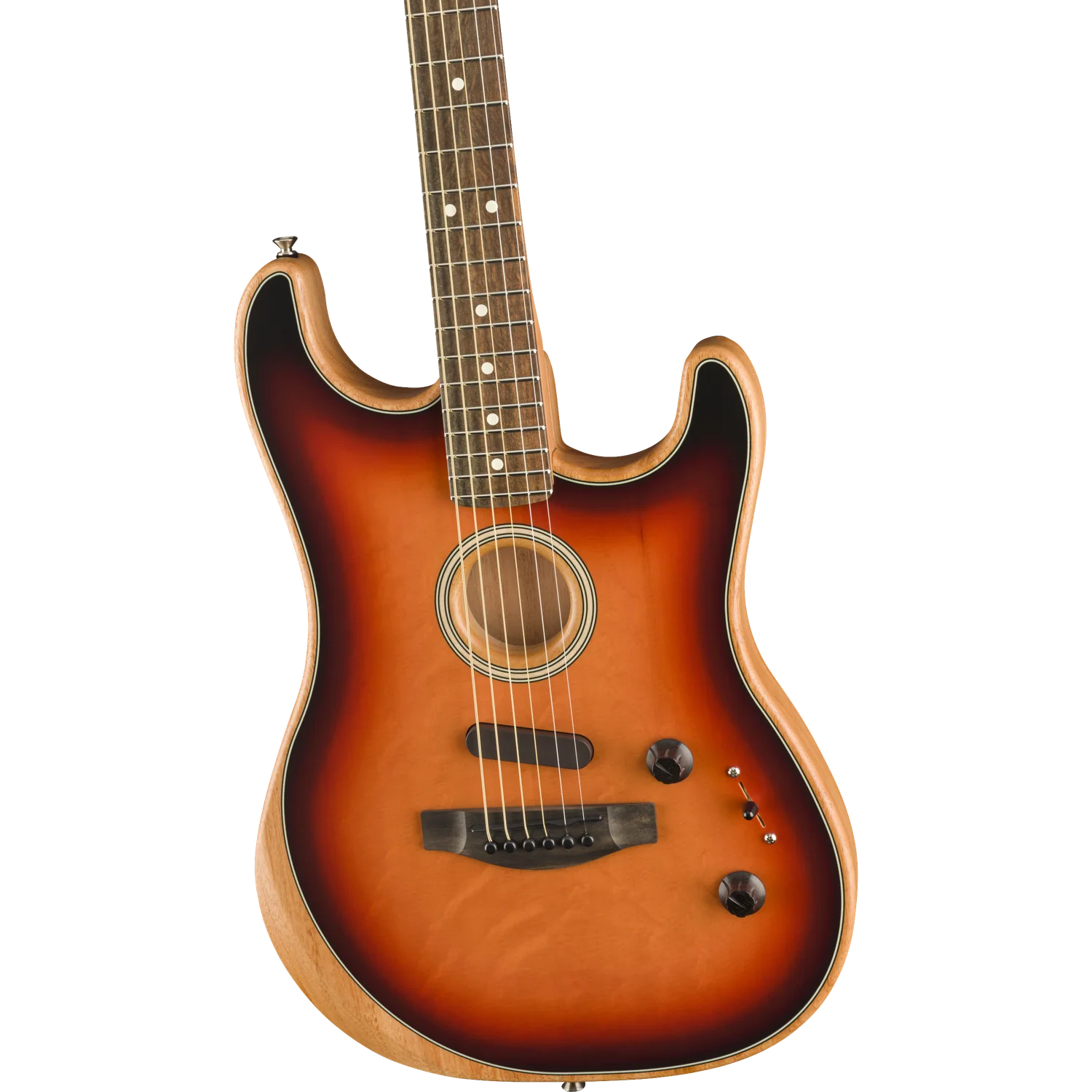 Fender Acoustasonic Stratocaster 6-Strings Electro Acoustic Guitar With Gig Bag - Image 4