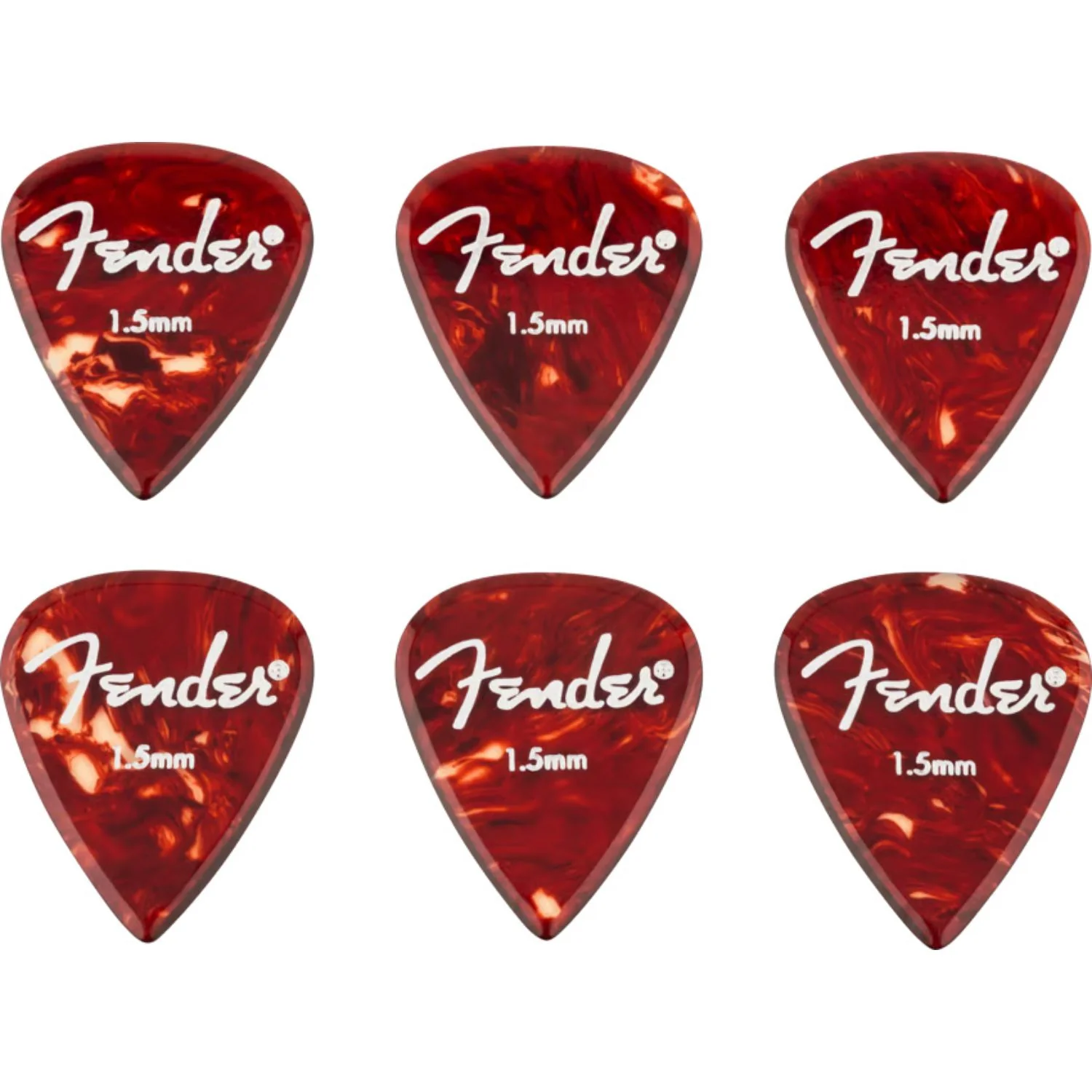 Fender Aero Acrylic Tortoiseshell Guitar Picks - Pack of 6 - Image 4