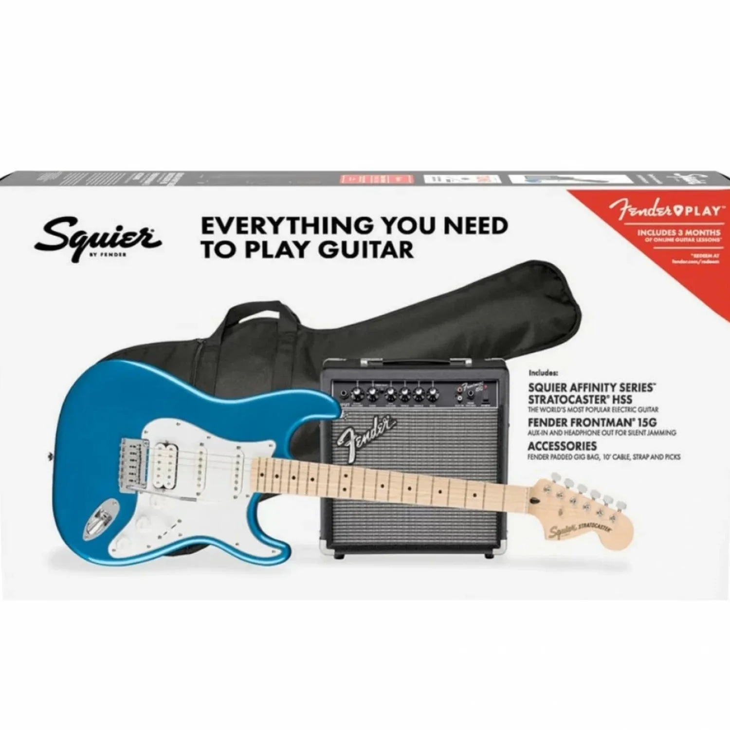 Fender Affinity Series Stratocaster HSS Pack 6 String Electric Guitar - Image 11