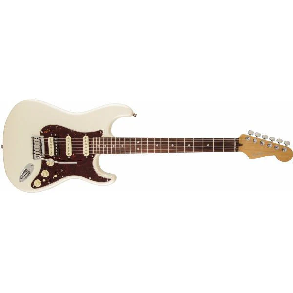 Fender American Deluxe Stratocaster Electric Guitar HSS Shawbucker, Rosewood Fingerboard, Olympic Pearl