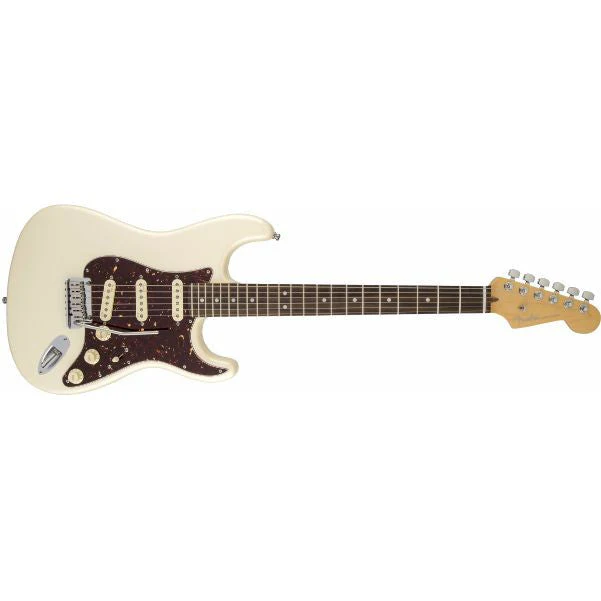 Fender American Deluxe Stratocaster Electric Guitar, Rosewood Fingerboard, Olympic Pearl