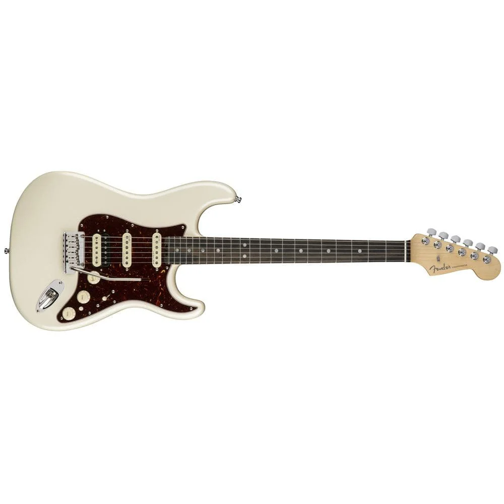 Fender American Elite Stratocaster HSS Shawbucker Electric Guitar - Olympic Pearl